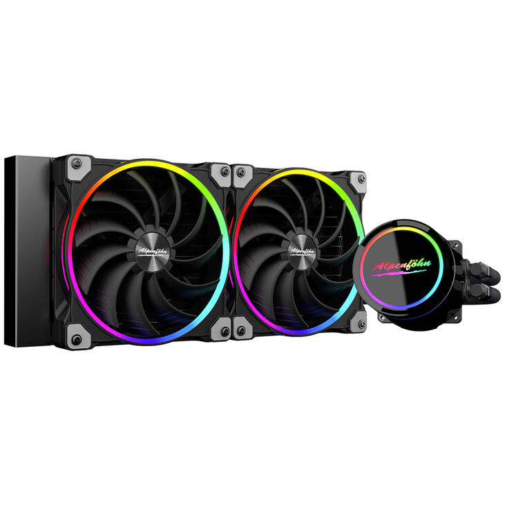 Alpenföhn Gletscherwasser 280 AIO Cooler, ARGB - 280mm, black image number 1