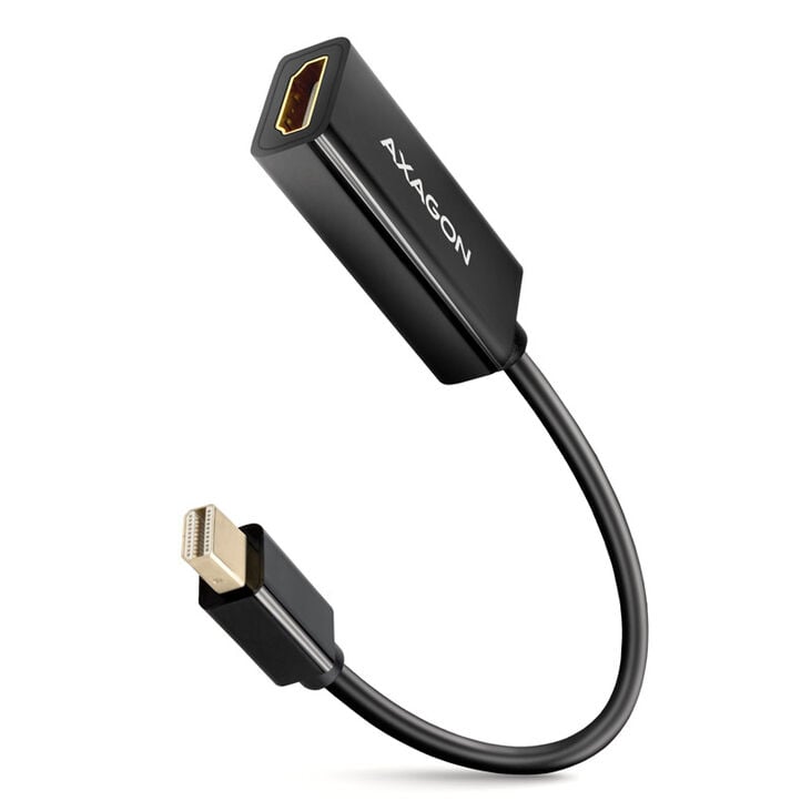 AXAGON RVDM-HI14N Mini-DisplayPort zu HDMI Adapter, 4K/30 Hz, 15 cm lang - schwarz image number 0