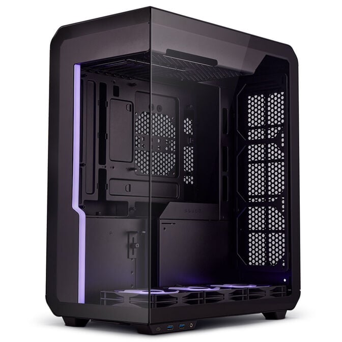 Ssupd Xhuttle PC case, mid tower, ATX, RGB, tempered glass - black image number 0
