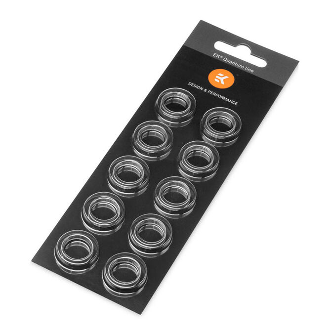 EK Water Blocks EK-Quantum Torque Color Ring 10-Pack STC 10/13 - silver image number 1