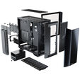 Seasonic SYNCRO Q704 PC Case, Mid Tower + SYNCRO DGC-750 Gold Power Supply - black image number null