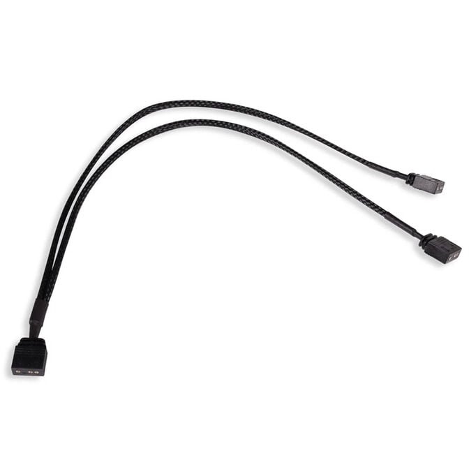Alphacool Y-Splitter aRGB 3-pin to 2x 3-pin 30cm - black image number 0