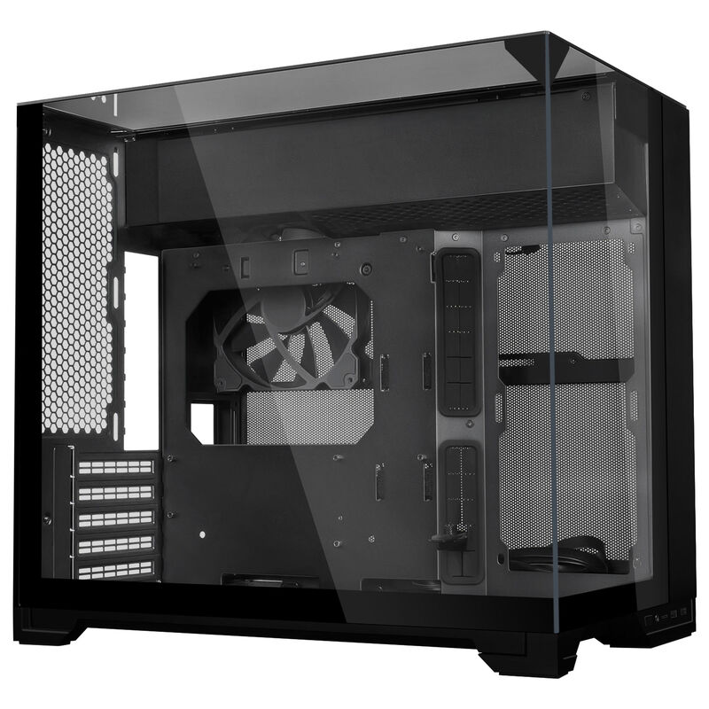 Lian Li O11 Vision-M PC-Gehäuse, Micro-ATX, Tempered Glass - schwarz Image