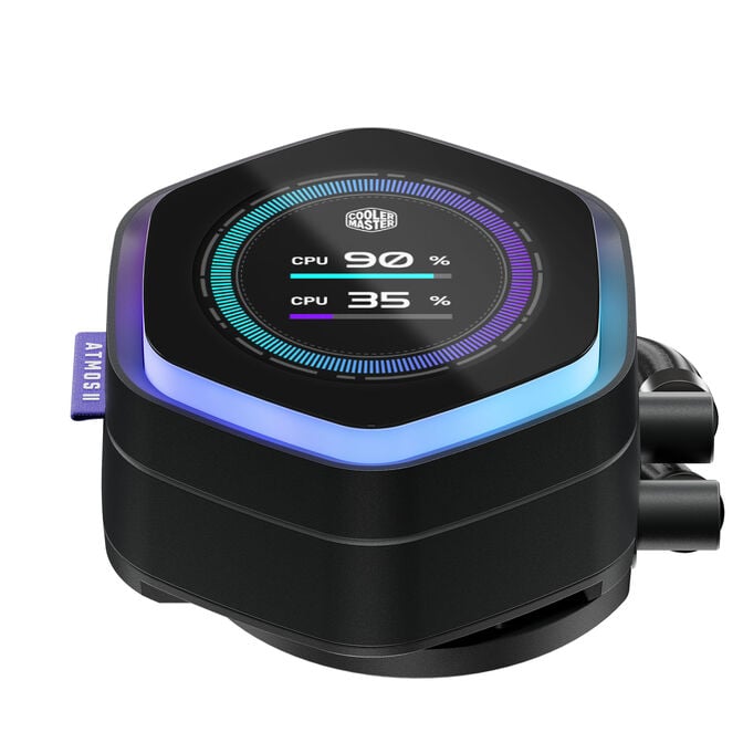 Cooler Master MasterLiquid 360 Atmos 2 LCD ARGB AIO Cooler - black image number 3