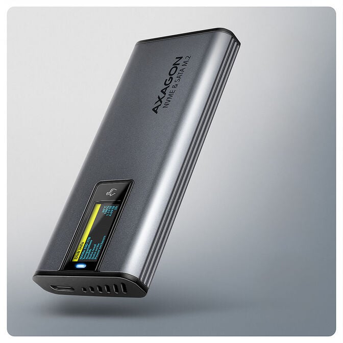 AXAGON EEM2-SD2 USB-C 3.2 Gen 2 - M.2 NVMe / SATA SSD 30-80mm image number 1