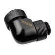 Alphacool Eiszapfen 13mm hard tube compression fitting 90 degrees rotatable G1/4 - black image number null