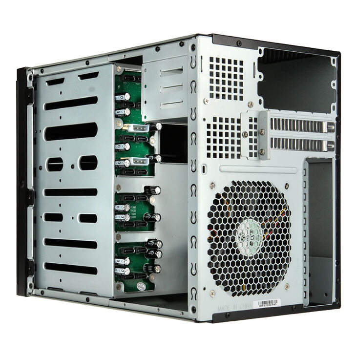 SilverStone SST-DS380B External 8x 3,5 Zoll SATA, 4x 2,5 Zoll - schwarz image number 3
