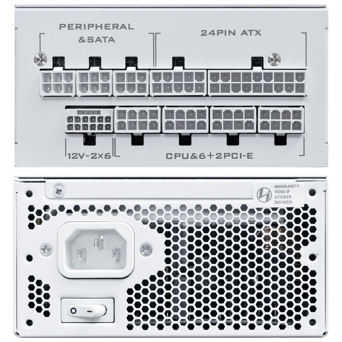 Lian Li SP Series Platinum 80 PLUS Platinum Power Supply, SFX, fully modular, PCIe 5.1, ATX 3.1 - 1,000 Watt, white image number 3