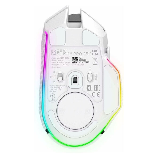 Razer Basilisk V3 Pro 35K Gaming Maus, kabellos, RGB - wei&szlig; image number 5