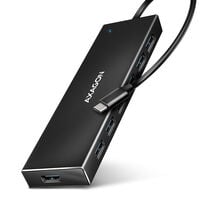 AXAGON HUE-F7C 7x USB 3.2 Gen 1 Aluminium Flat Hub, 30 cm USB-C cable