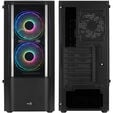 Aerocool Quantum v3 Midi-Tower, RGB, Tempered Glass - schwarz image number null