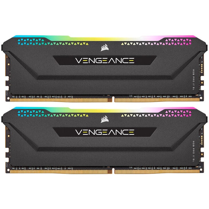 Corsair Vengeance RGB Pro SL DDR4-3600 RAM, CL18, AMD-XMP - 16 GB Dual-Kit, schwarz image number 1