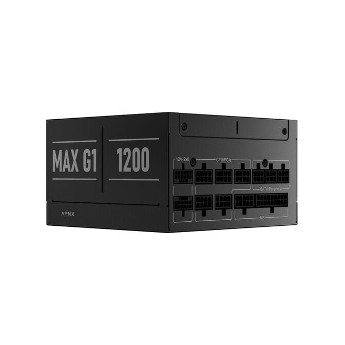 APNX MAX G1 1.200W 80 PLUS Gold Netzteil, ATX 3.1, PCIe 5.1, vollmodular, kompakt - 1.200 Watt, schwarz image number 6