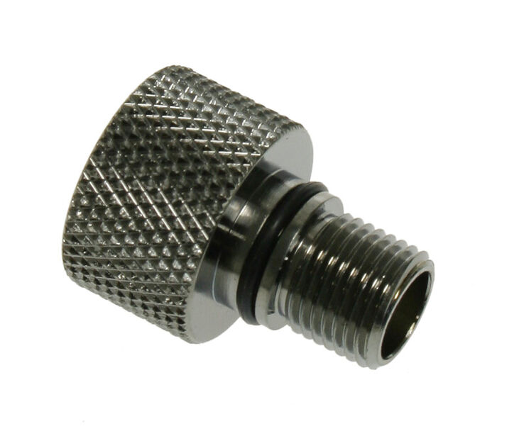 Bitspower Adapter gerade Eheim 1046 auf G1/4 Zoll IG - schwarz glänzend image number 0