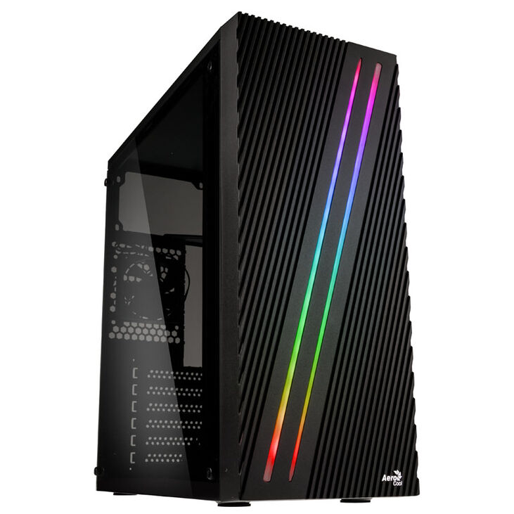 Aerocool STREAK RGB Midi-Tower - schwarz Window image number 0