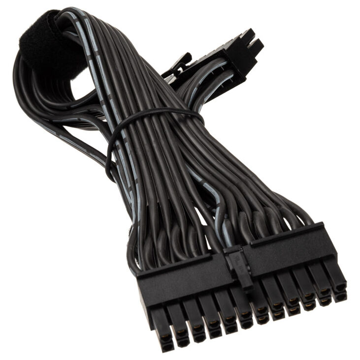 SilverStone 24 Pin ATX zu 24 Pin Kabel 350mm - schwarz image number 1