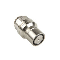 Koolance QD3 quick disconnect straight male to G1/4 inch BSPP - no-spill, silver