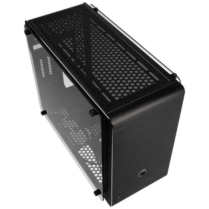 Raijintek Ophion EVO Mini-ITX Case, Tempered Glass - Black image number 1
