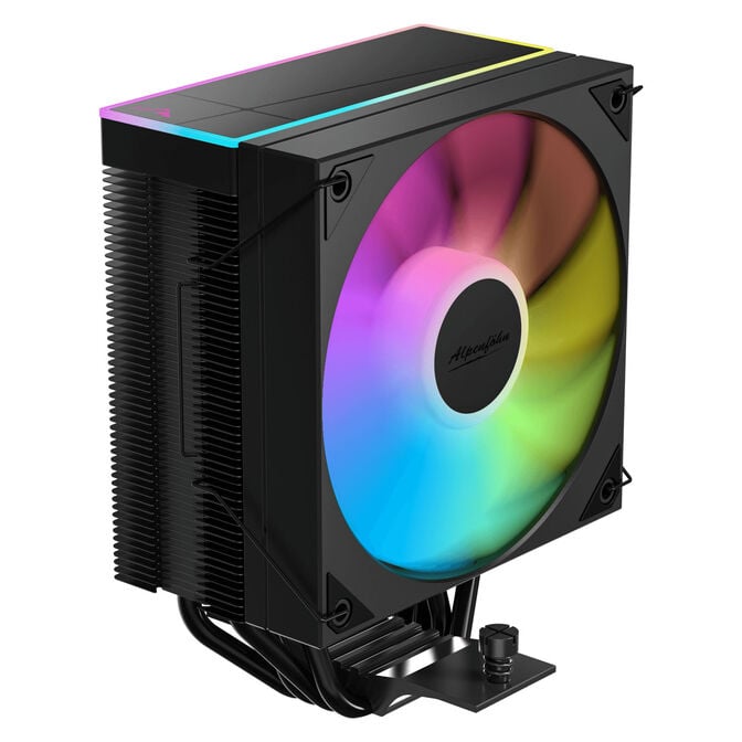 Alpenf&ouml;hn Matterhorn 2 Aurora Black CPU-K&uuml;hler, 200 W TDP, 120-mm-PWM-L&uuml;fter, ARGB - schwarz image number 0