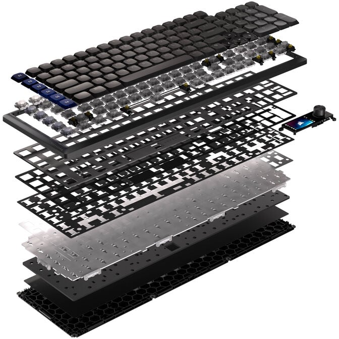 Corsair Vanguard Air 99 Wireless Gaming Keyboard, optical-mechanical, low profile, 8K polling, DE layout - black image number 14
