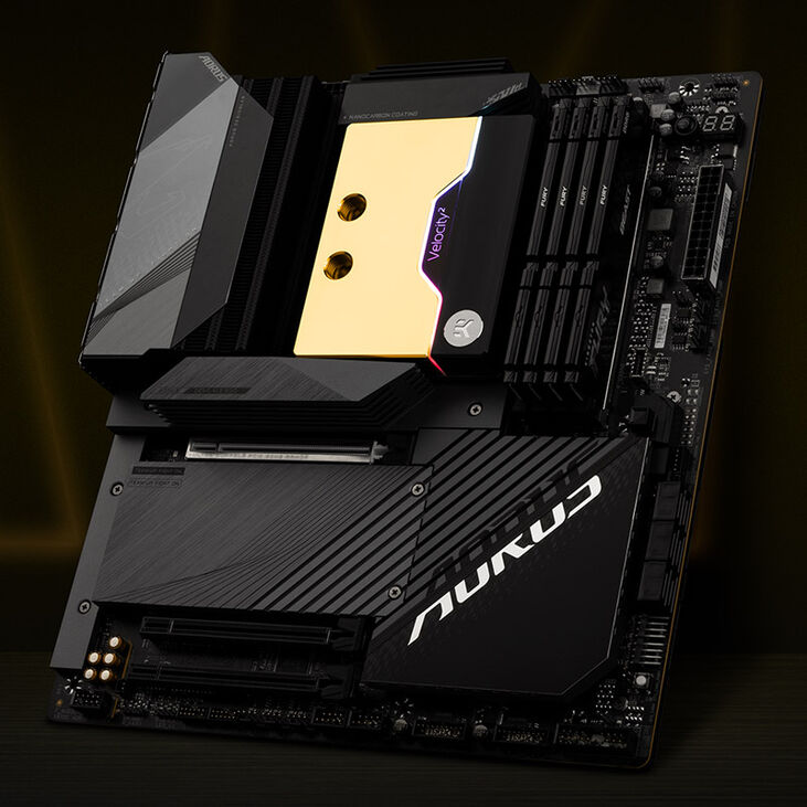 EK Waterblocks EK-Quantum Velocity² D-RGB - AM5, Nickel + Gold image number 3