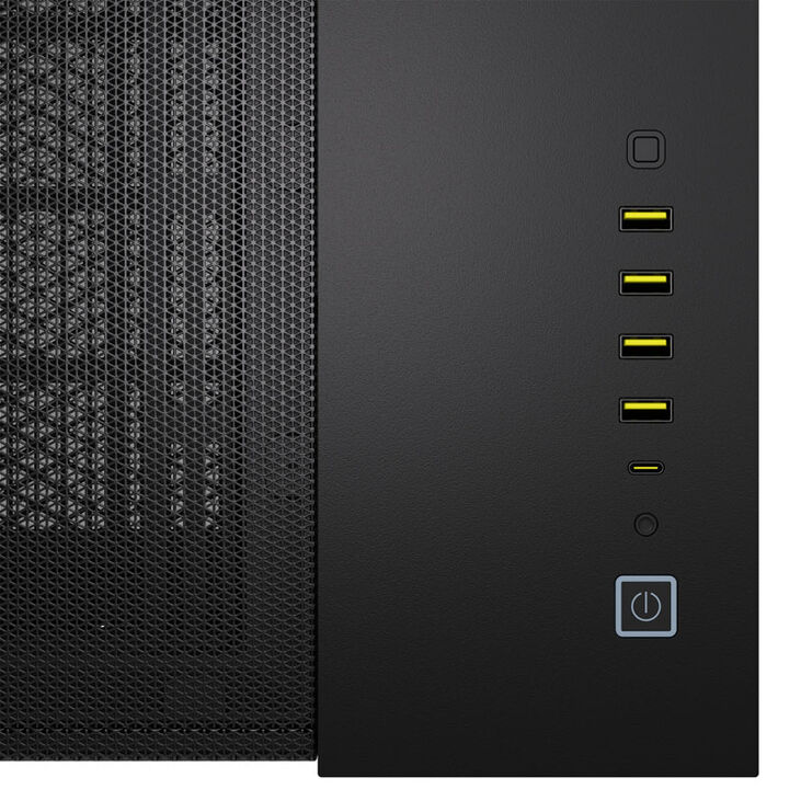 Corsair 6500D Airflow Mid Tower, Tempered Glass - Black image number 4