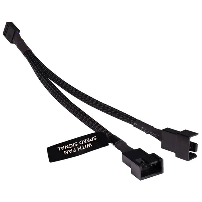 Alphacool Y-Splitter 4-Pin auf 2x 4-Pin PWM 15cm - schwarz image number 0