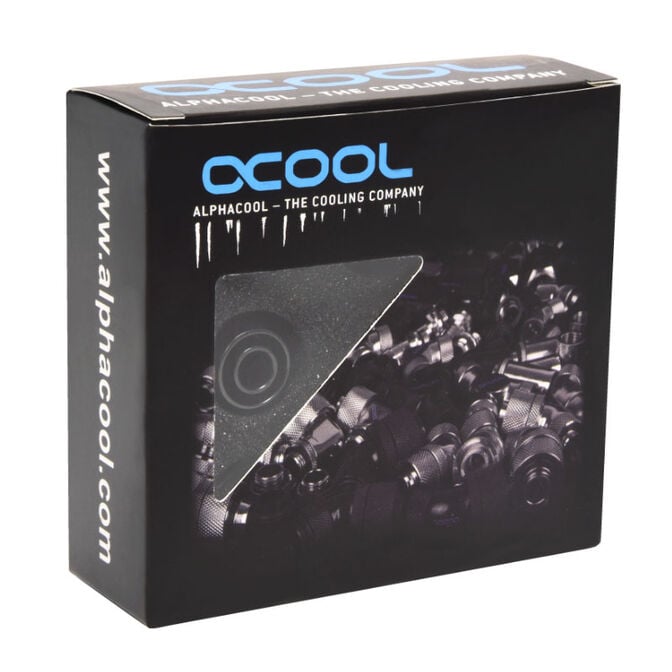 Alphacool TPV Metal 12.7/7.6mm Screw-in Fitting G1/4, 6-Pack - Black image number 5
