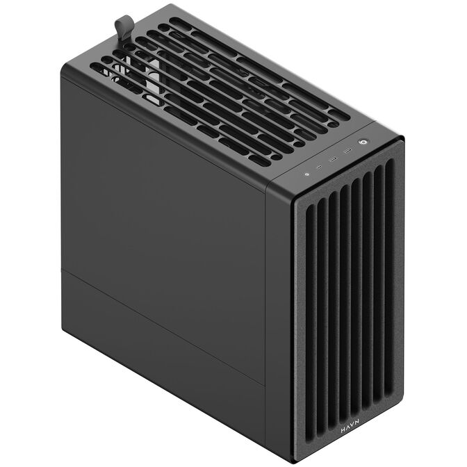 HAVN BF 360 Flow Solid PC Case, Midi Tower, E-ATX - Black image number 2