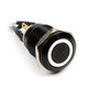Impactics Vandalismustaster 19mm, IP65, weiße LED - schwarz