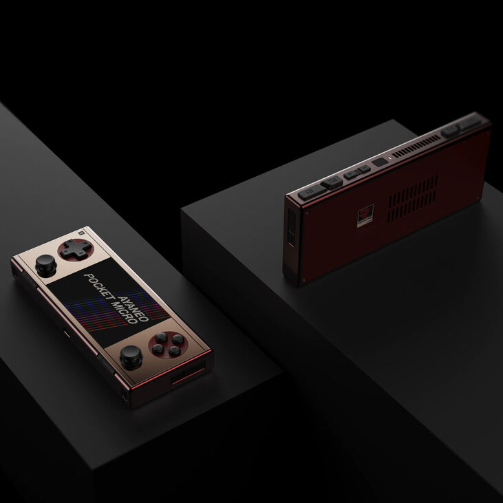 Ayaneo Pocket Micro Handheld Konsole – 8GB LPDDR4X, 256GB SSD, retro gold image number 2