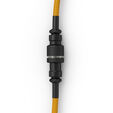 Glorious GMMK Coiled Cable Glorious Gold, Spiralkabel, USB-C/USB-A - gold/schwarz image number null