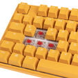 Ducky One 3 Yellow Gaming Keyboard, RGB LED - MX-Red image number null