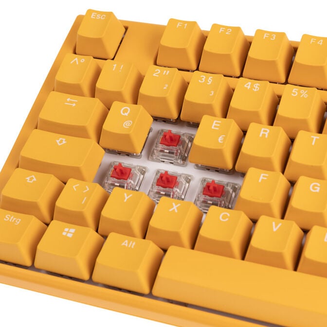 Ducky One 3 Yellow Gaming Keyboard, RGB LED - MX-Red image number 4