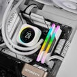 Corsair Vengeance RGB DDR5-6000 RAM, CL30, XMP, EXPO - 32GB Dual-Kit, wei&szlig; image number null