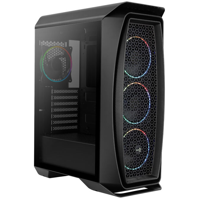 Aerocool Aero One Eclipse Midi-Tower, Tempered Glass - schwarz image number 8