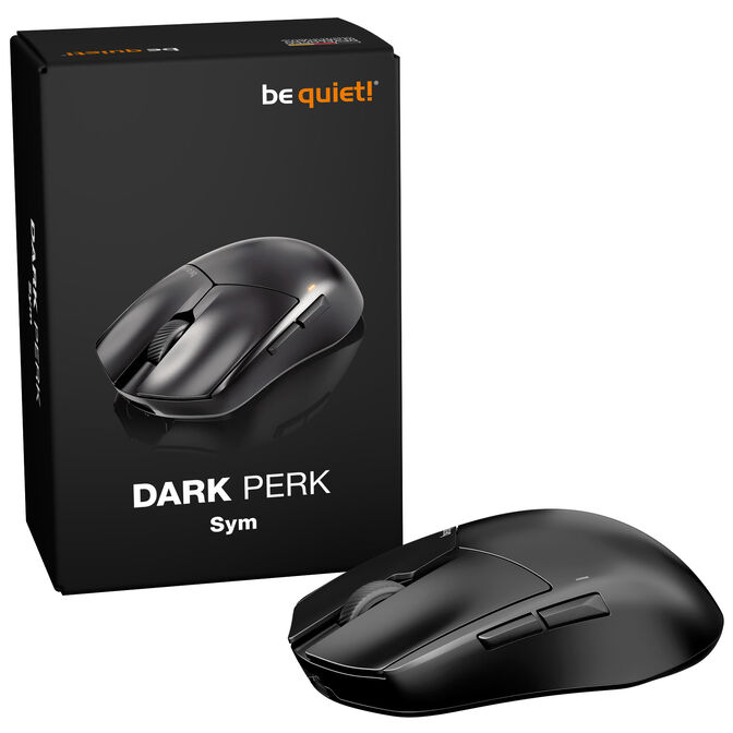 be quiet! Dark Perk Sym Gaming-Maus, kabellos, 32.000 DPI, 8.000 Hz - schwarz image number 7