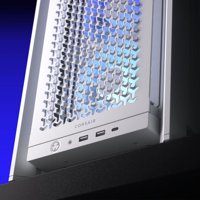 Corsair Frame 4000D RS ARGB PC case, Mid Tower, E-ATX, RGB, Tempered Glass - white image number 13