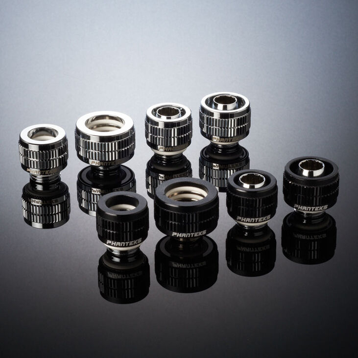 PHANTEKS Soft-Tube Fitting 13/10mm G1/4 - chrome image number 3