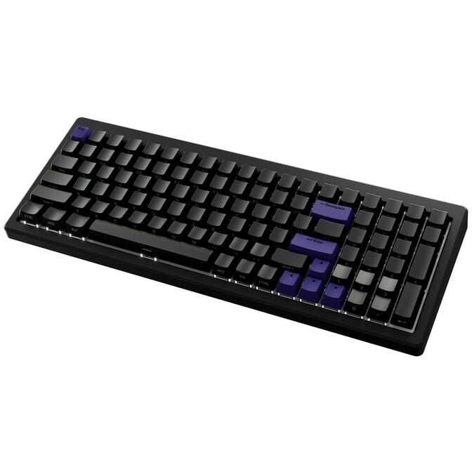 Ducky Cushion 98 Gaming-Tastatur, 96%, US-Layout, Shush Green Switches - Matt schwarz image number 3