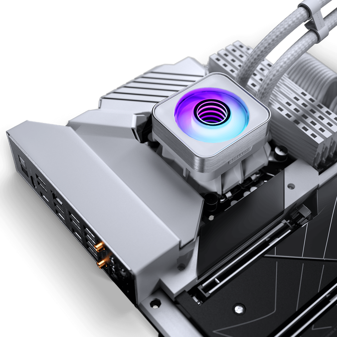 HAVN HS 420 VGPU PC Case + PHANTEKS Glacier One 420D30 X2 DRGB AiO Water Cooling - 420mm, white image number 12