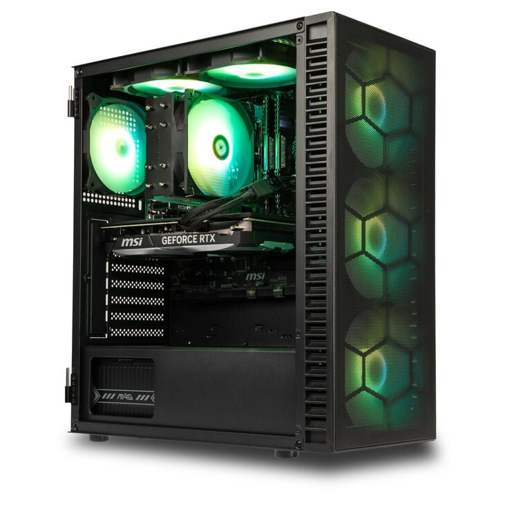 Gaming PC Mach 3.1 powered by MSI, AMD Ryzen 7 5700X3D, NVIDIA GeForce RTX 5070 - Pre-built PC image number 3