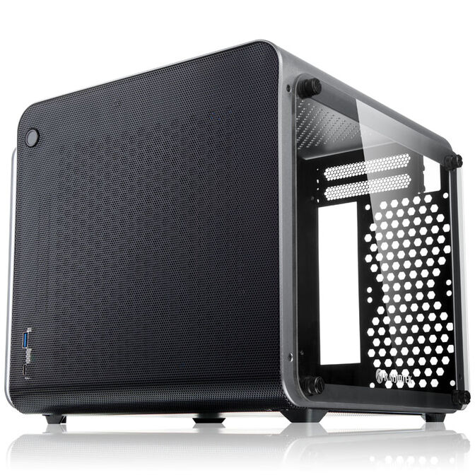 Raijintek METIS EVO TG Mini-ITX case, Tempered Glass - silver image number 0