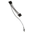 Kolink L&uuml;fter Adapterkabel 3-Pin zu 2x 4-Pin Molex - 245mm, schwarz image number null