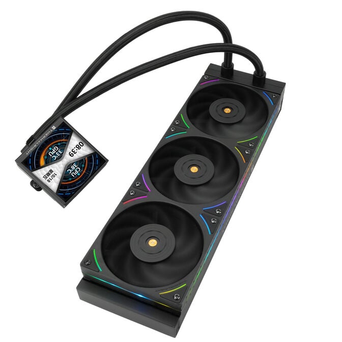 Thermalright Hyper Vision UB AiO Wasserk&uuml;hlung, ARGB, Intel- und AMD-Sockel - 360mm, schwarz image number 2