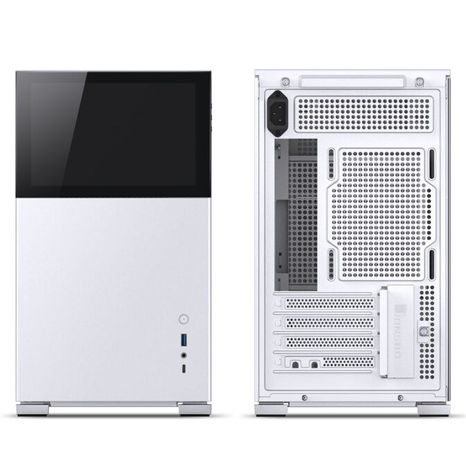 Jonsbo D31 Screen Micro-ATX Geh&auml;use, Tempered Glass - wei&szlig; image number 3