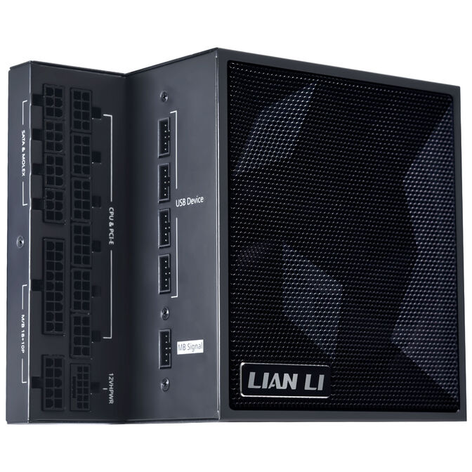 Lian Li EDGE EG0850 80 PLUS Platinum Power Supply, PCIe 5.1, ATX 3.1 - 850 Watt, Black image number 1