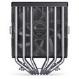 Jonsbo CA80 CPU Cooler, Dual-Tower, 2 x 120mm, PWM, RGB - black image number null