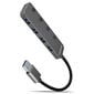 AXAGON HUE-MSA Superspeed USB-A Switch Hub, 4x USB 3.0, active - 20cm, black