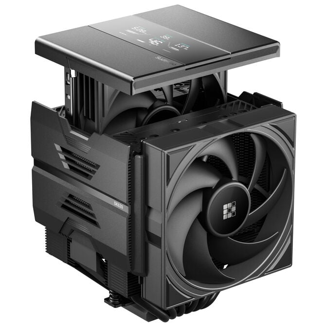 Sudokoo SK620V CPU Cooler, Dual Tower - 2x 120mm, black image number 3